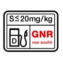 Autocollant GNR non soufré de 80 x 60.mm